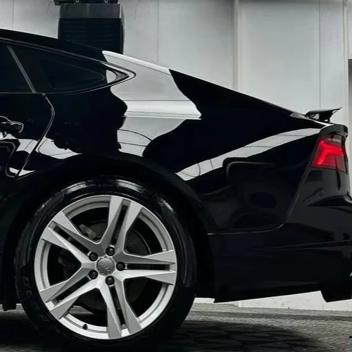 ملصقات سيارة من مادة TPU ذاتية الشفاء باللون الأسود اللامع، طبقة حماية للطلاء المسعور #5