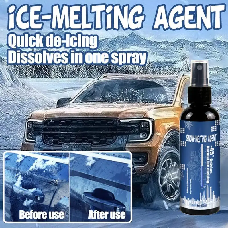 

Deicer For Car Windshield Fast Ice Melting Spray Defrosting Frost Spray Window Snow Melting Defrost Liquid For Cars Rvs