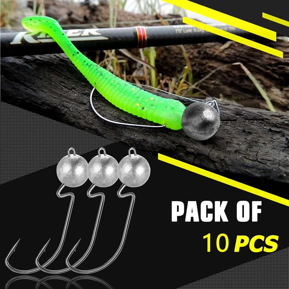 Jig Head Redonda para Swimbait – Pesca de Bass y Trucha - imagen 2