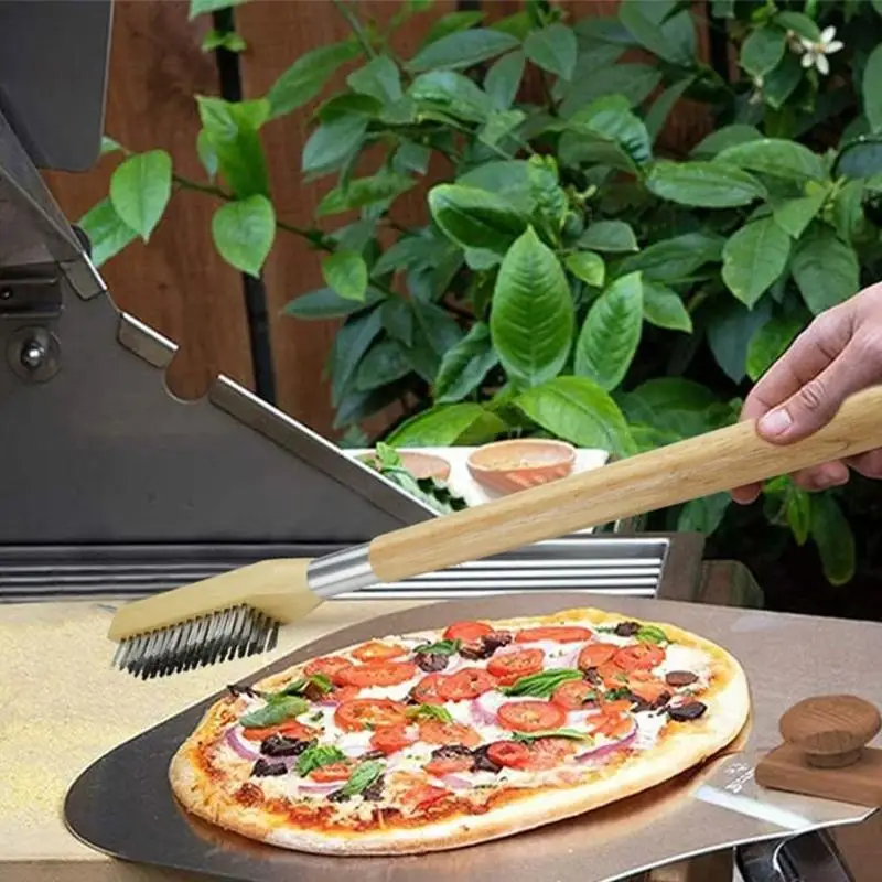 

Профессиональная пицца печь с сохраненной ручкой стальной щетинки для грилей D2rd