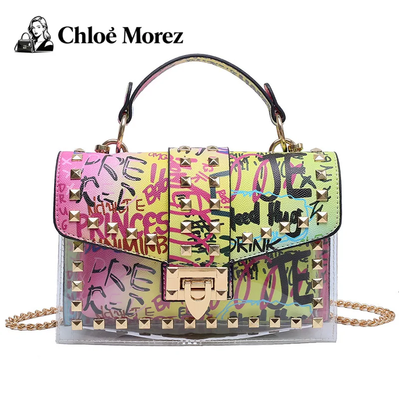 都会的なグラフィティヒップホップクロスボディスリングバッグ多用途ショルダーハンドバッグ女性用