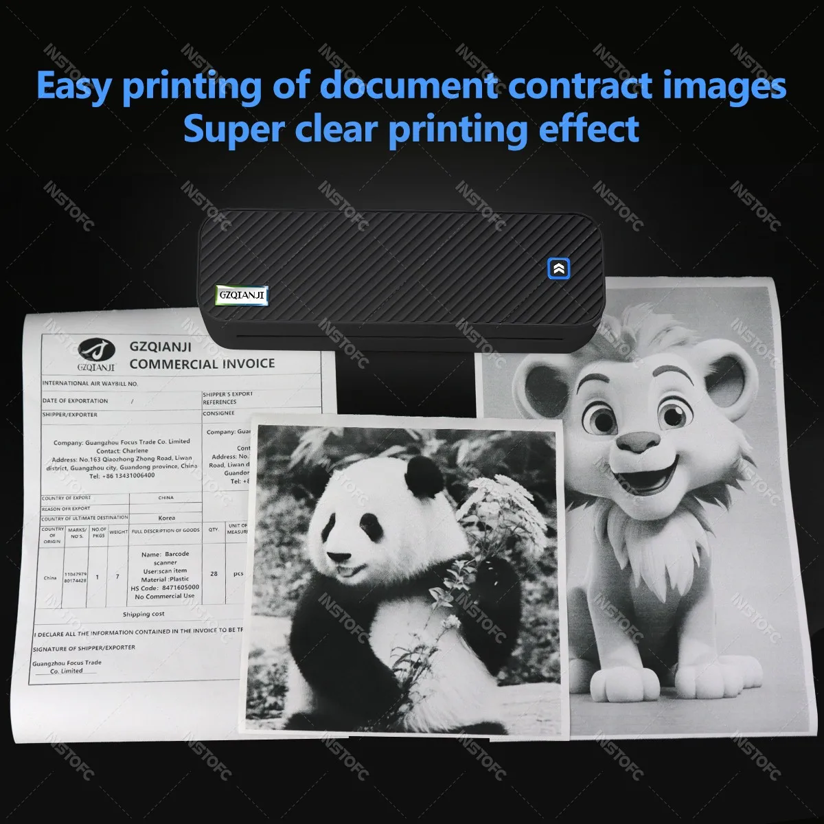 Wireless Mini A4 Thermal Printer Inkless Portable Bluetooth Mobile A40 Tattoo Paper Photo Document Printing for iOS Android