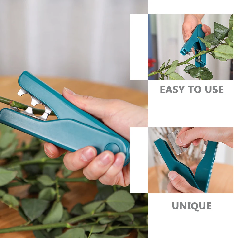 

2pcs Pink ABS Rose Remover Tool with Dethornizer for Stems Stripper Easy to Use Garden Flower Arrangement Tools