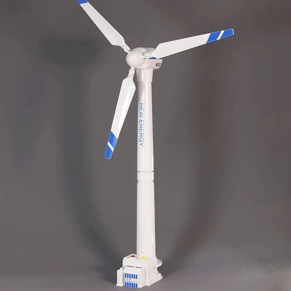 ของเล่นเด็ก 1 ชิ้น ของขวัญ ของเล่นกังหันลม รถพ่วงพลาสติกแบบแบน ของเล่นจำลองวิศวกรรมพลังงานลม