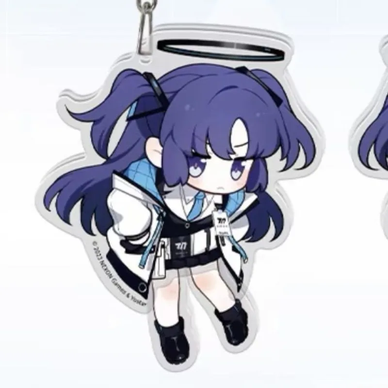 Sunaōkami Shiroko Yuuka Hayase أنيمي المفاتيح الأزرق الأرشيف الرجال مفتاح سلسلة للنساء موضة الشكل الاكريليك كيرينغ قلادة هدية #2