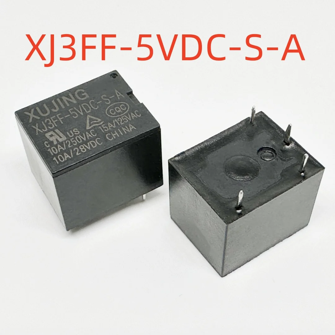 New XJ3FF-5VDC-S-A ; XJ3FF-12VDC-S-A (T73A-10A) Relay 4pins