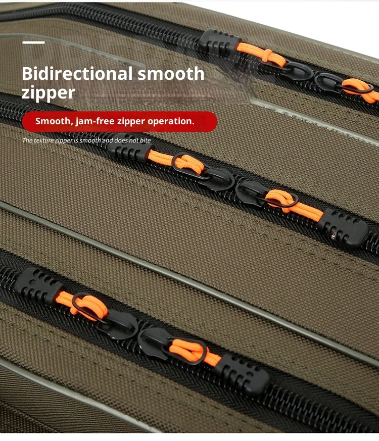 حقيبة صنارة صيد خفيفة الوزن ومتعددة الوظائف وسعة كبيرة - حقيبة تخزين لصيد الأسماك تحتفظ بعجلات