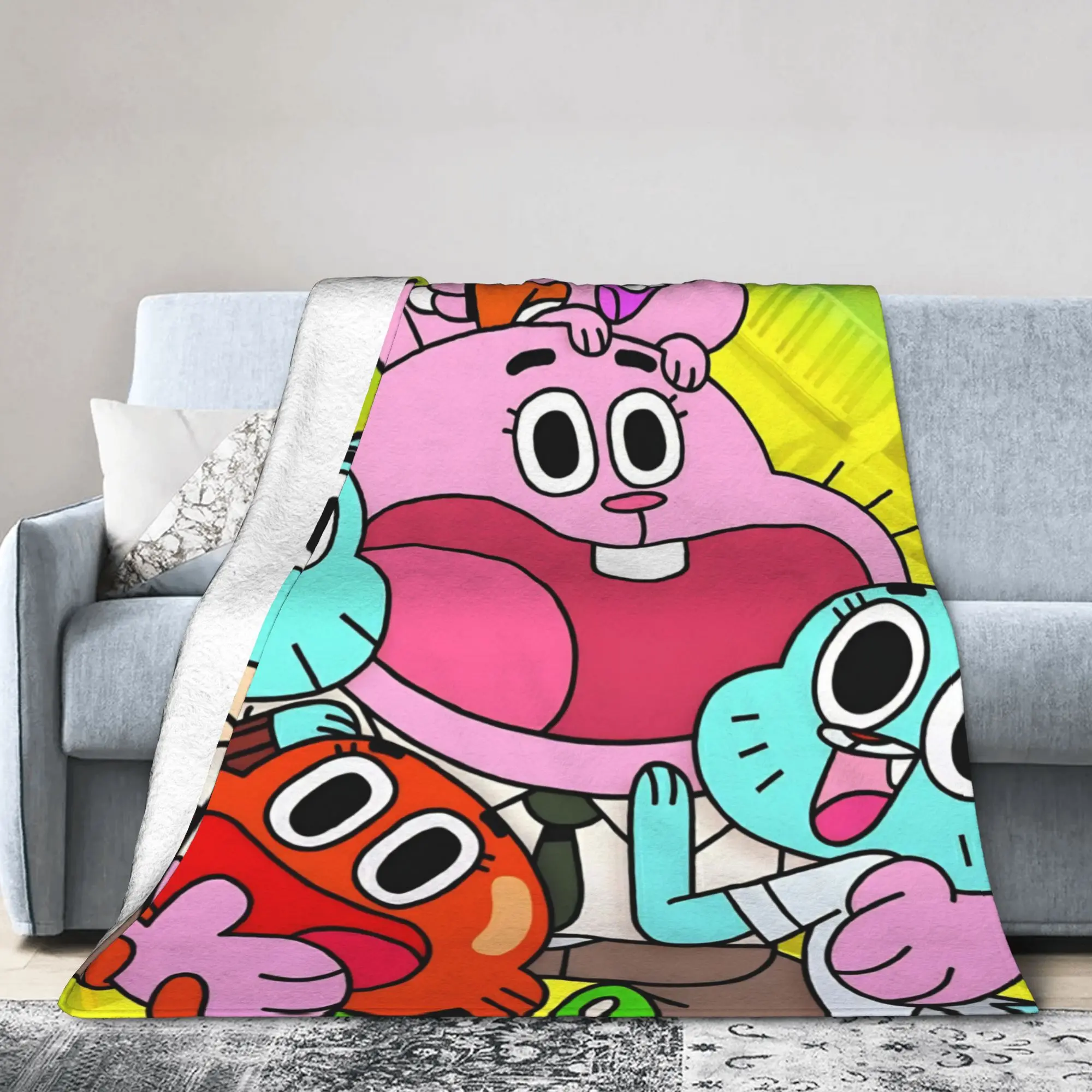 Anaise Gumballs Darwins Flannel Blanket Awesome Throw Blankets for Home 200x150cm Bedspreads,