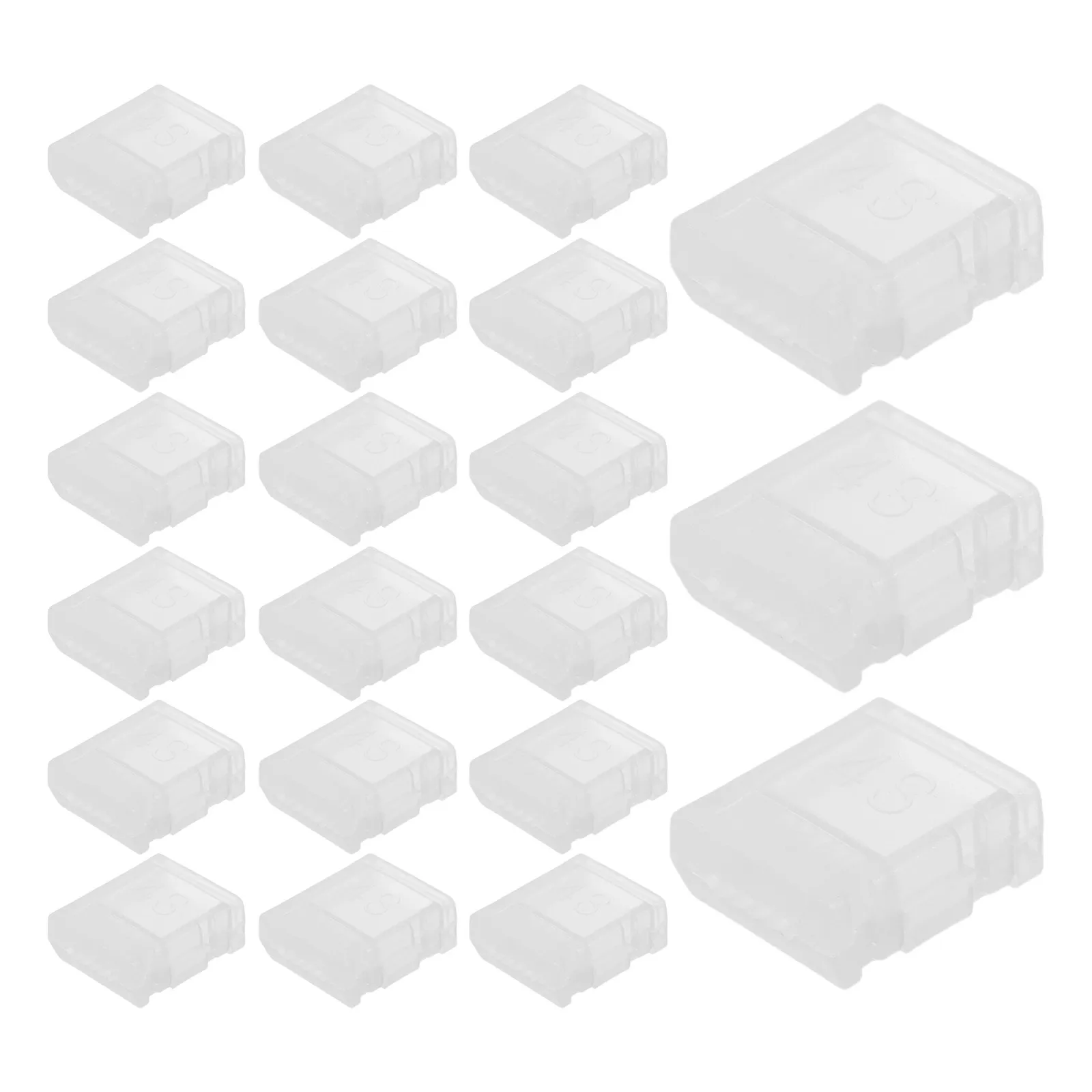 50Pcs Battery Balance Plug Protector Ab Clip Rc Car Lithium Polymer Battery Connector Cover Charger Port Accessory