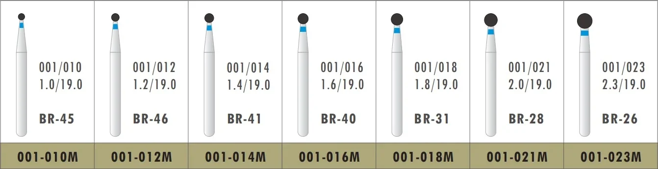 50Pcs Dental Teeth Polishing Burs Diamond Polishers 1.6mm Stainless Steel Shank High Hardness Autoclavable Tools