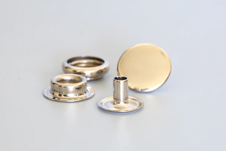 Thick Brass Stride 201 Snap Button Big White Button Sewing Button Is Suitable for 15mm Leather Leather Hardware20/50/100pcs