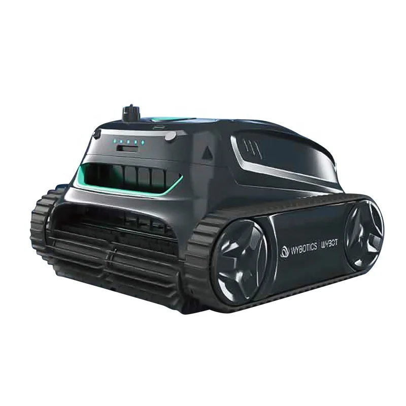 

Intelligent programmable robot pool cleaner with powerful suction and wall climbing functions for easy pool maintenance