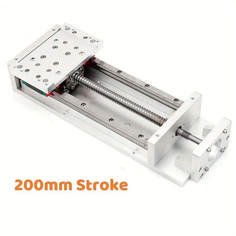 200mm Stroke XYZ Axis SFU1605 Sliding Ball Screw Linear Guide Platform - High-precision adjustable positioning, dur