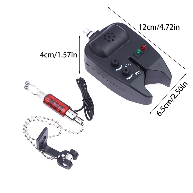 Carp Fishing Bite Alarm With LED Light Annunciator For Carp Fishing Tackle Equipment Fishing Alarm Indicator Fish Bell view 5