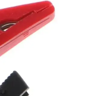 2Pcs Insulated For Alligator Clip To 2mm Banana Female Adapter Meter Probe For Multimeter Electrical Testing Tool Red Black