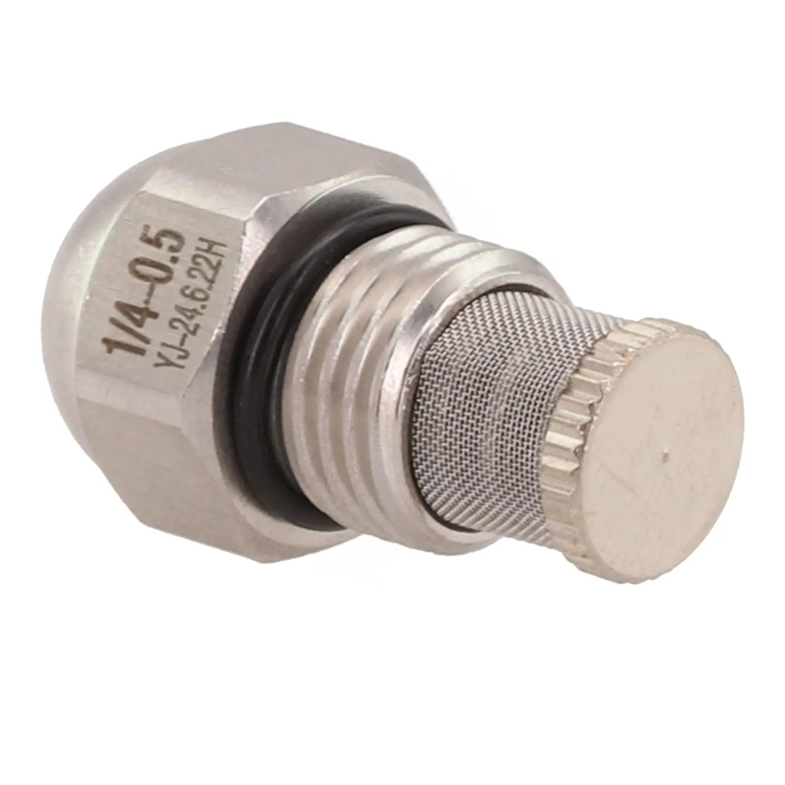 فوهة رذاذ من الفولاذ المقاوم للصدأ بحجم خيط 14BSPT وقطر فتحة 0 3 1 5 مم للتحكم في الوقود والرطوبة الصغيرة