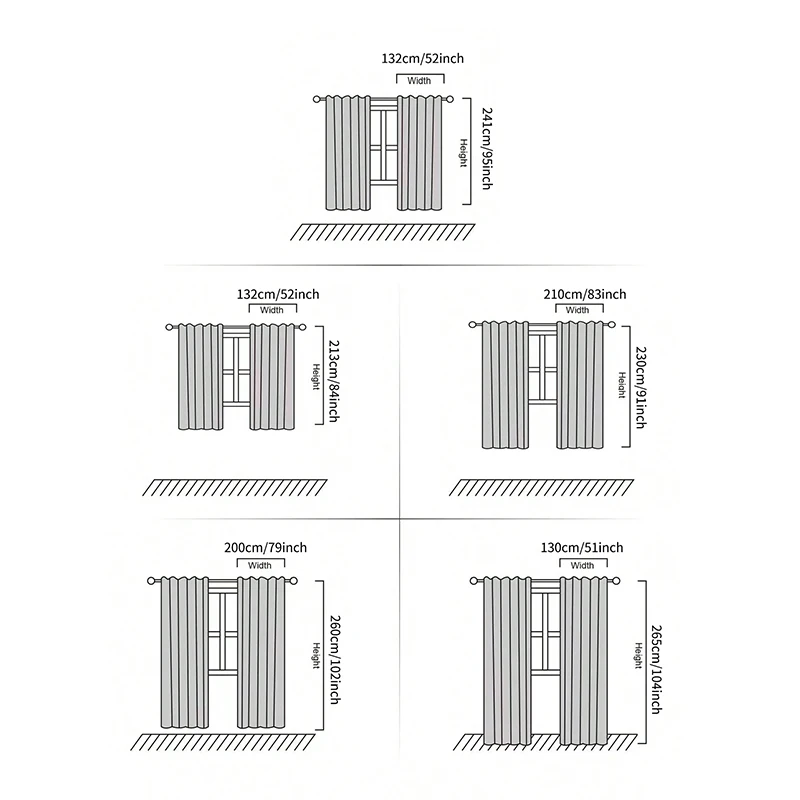 2pcs Modern Minimalist Double-Layer Openwork Star Blackout Curtains Ready-Made Fabric & Sheer Combination Blackout Curtains F