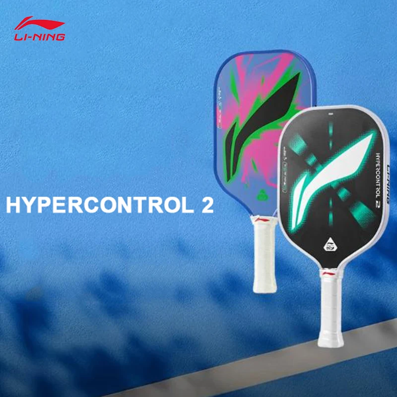 

LI-NING Unisex professional competition pickleball racket HYPERCONTROL 2 Black Pearl White racket ACPV039