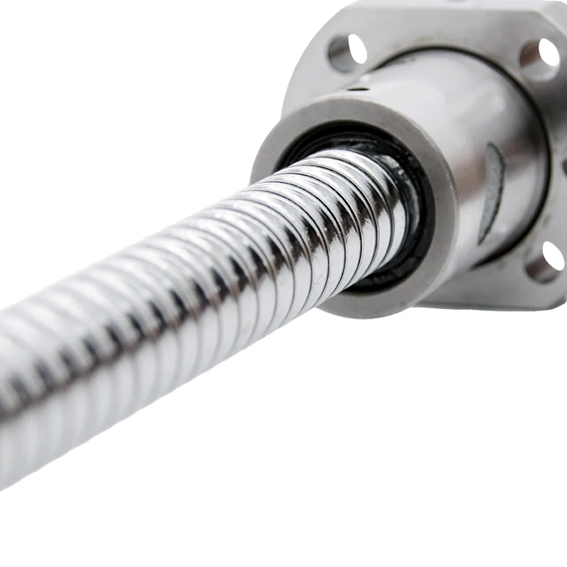 KYDCN machined SFU1204 SFS1205 SFS1210 SFU1604 1605 1610 SFE1616 SFS1620 L100-950mm with Single Ball Nut