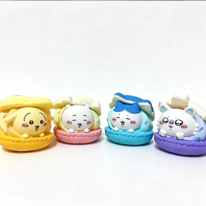 Chiikawa Macaron Style Gashapon Figure Cute Hachiware Usagi Guji Car Ornament Desktop Decor Cartoon Toy for Gift Hachiware Cute