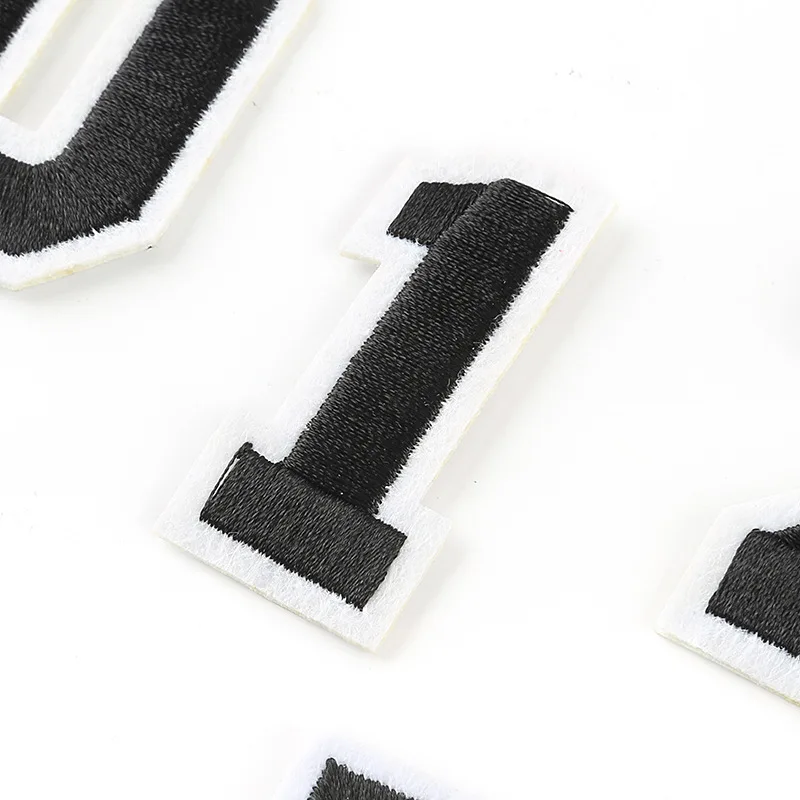 10 Stück/Set 5cm Bunte Nummern 0-9 Gestickte Aufnäher Zum Aufbügeln auf Stoff für DIY-Bastelarbeiten Handgemachtes Abzeichen Kleidung Nähzubehör – Detail 7