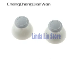 20pcs/lot Replacement White Black Thumbstick Joysticks Cap Shell Mushroom Caps for Nintendo Wii Game Controller