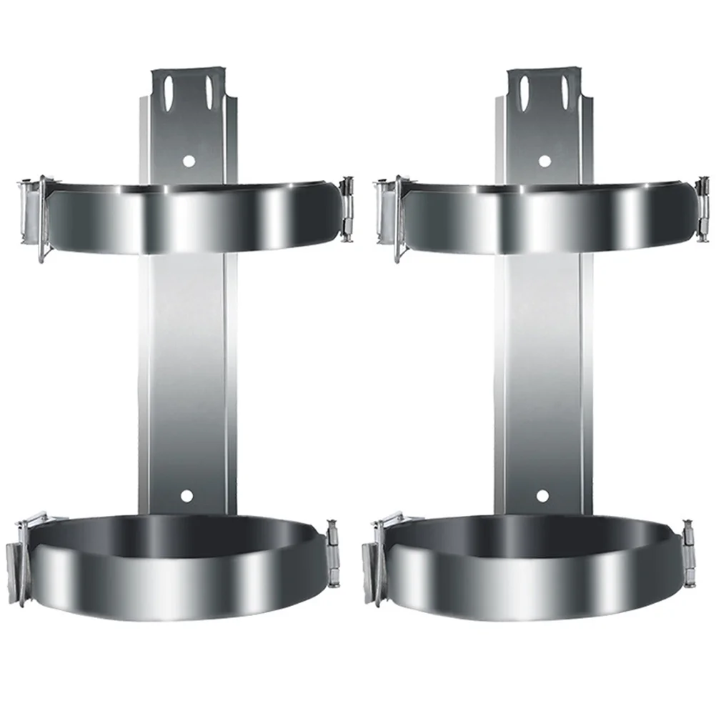 

2pcs Fire Extinguisher Hanger Bracket Mount Wall Support Stand Universal Hooks Thick Durable Craftsmanship Easy Install