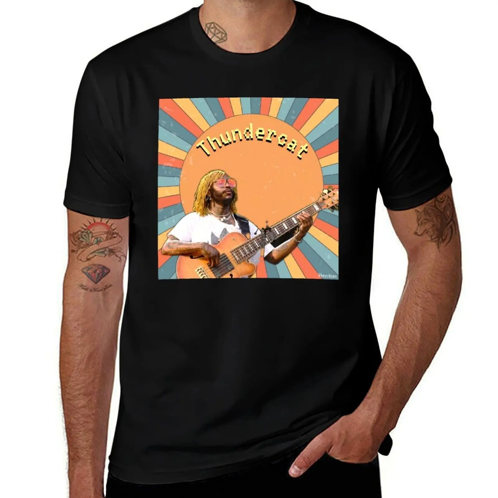 Thundercat - Retro Thunder Musician T-Shirt Water Resistant Casual T-Shirt