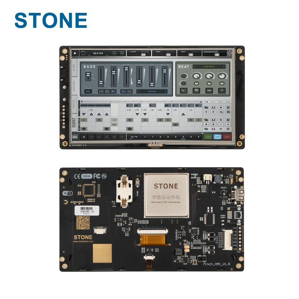 Embedded/ Open Frame 7.0  inch RS232/ RS485/ TTL Touch Monitor for Industrial HMI Control 100PCS