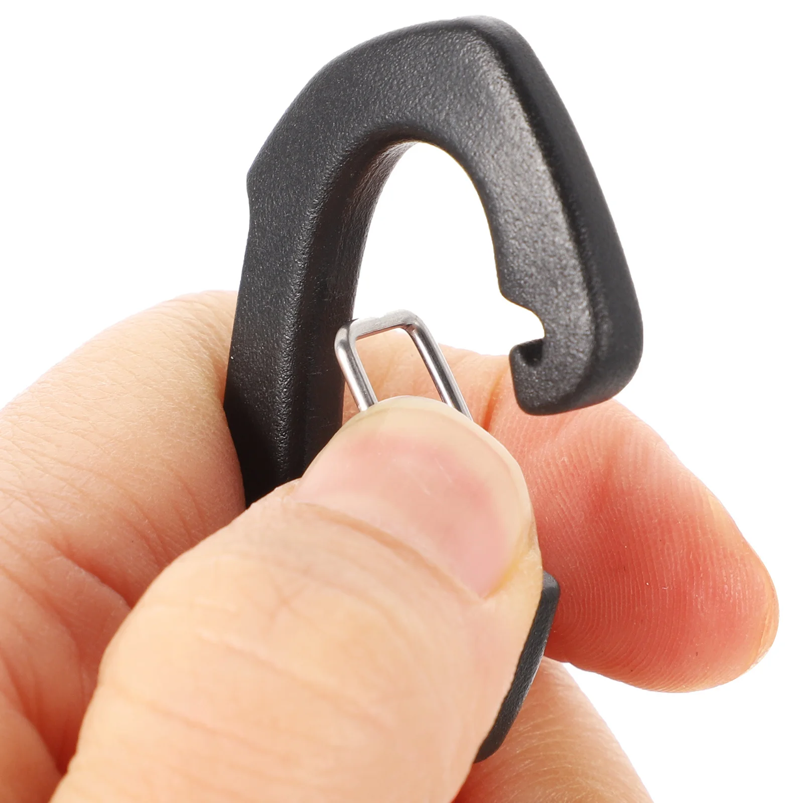 8 قطع من حبل مريح يمكن ارتداؤه مع مشبك حلقة مفاتيح للبقاء اليومي في الهواء الطلق، ملحقات سهلة الحمل