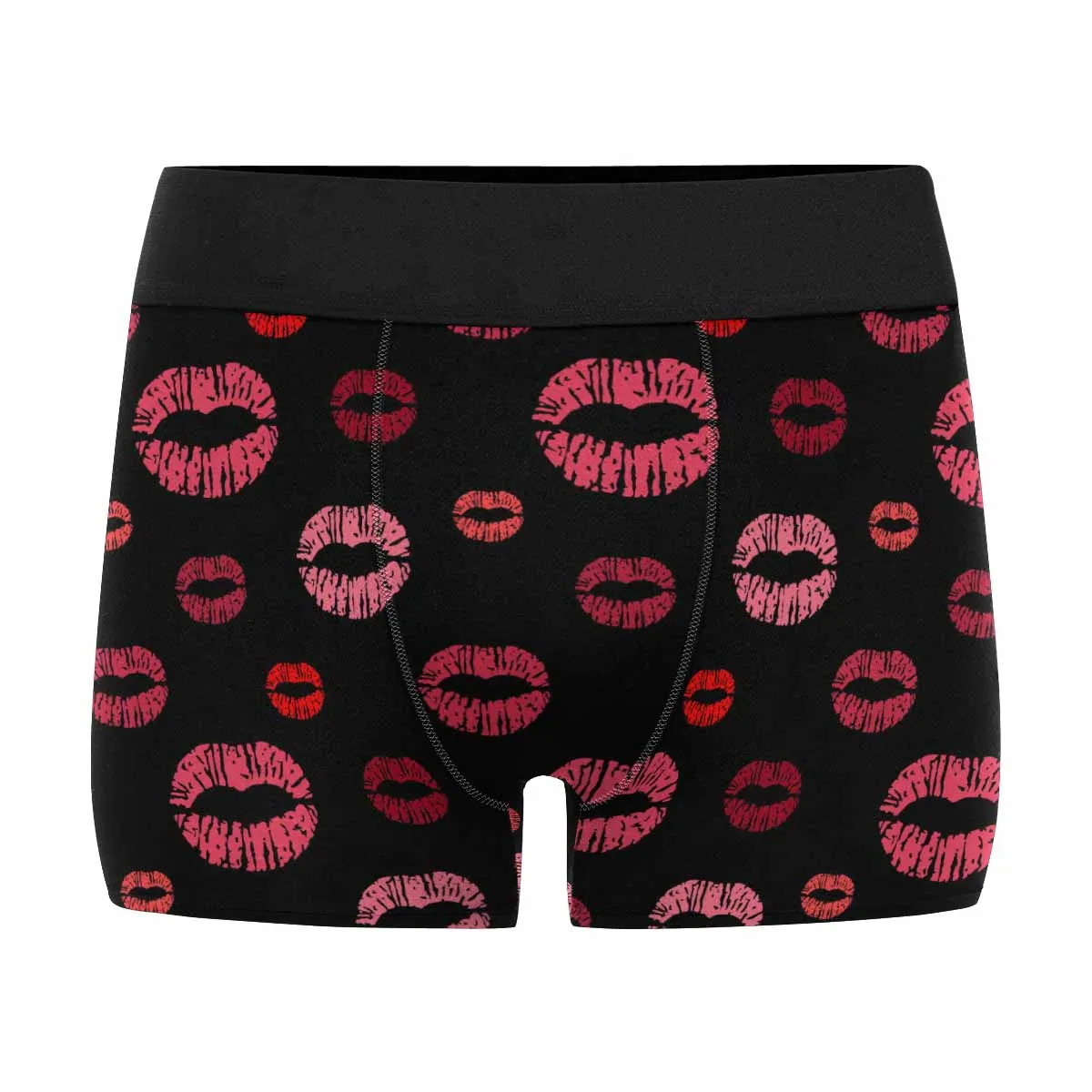 

Мужские трусы-боксеры с принтом красных губ, нижнее белье для мужчин, подарок для парня, мужа, на день рождения и День святого Валентина