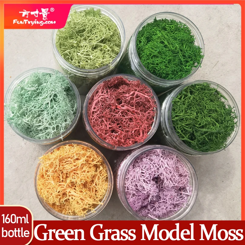 160ml artifical model shrub clump moss model immortal flower shrub group natural sand table train landscape greening material