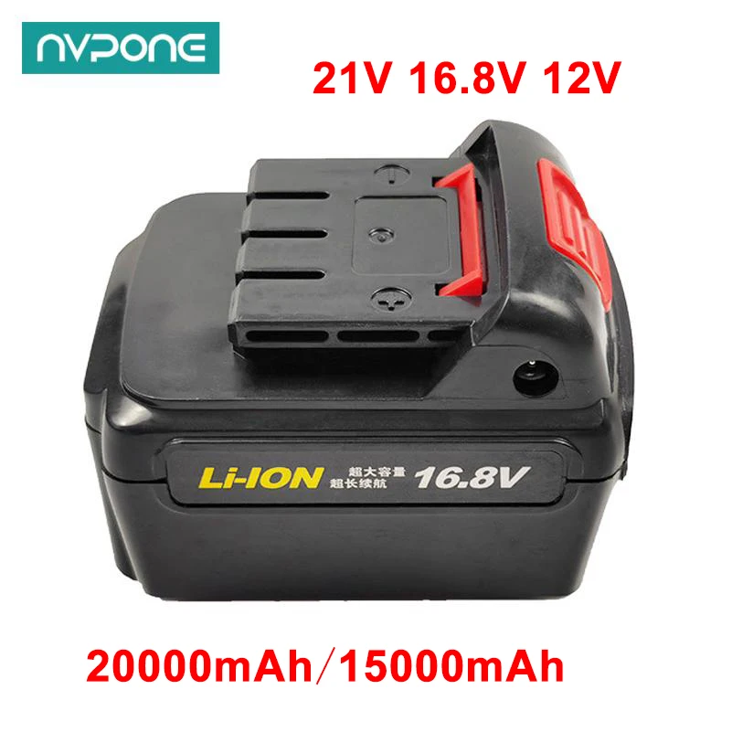 21V 16.8V 12V Rechargeable Lithium Battery Power Tools Lithium Battery for Cordless Electric Screwdriver Electric Drill Battery