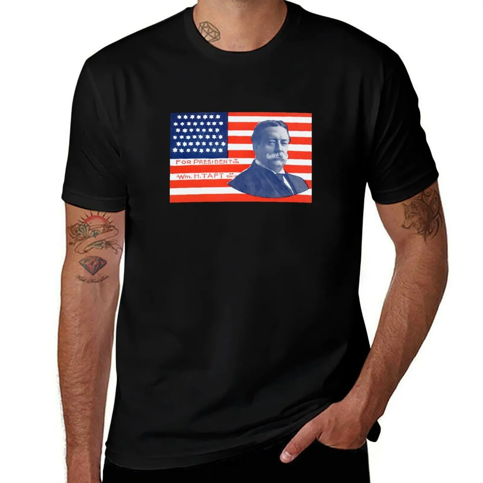 

1909 William Taft for President T-Shirt cotton t shirt man man t shirt heavy cotton
