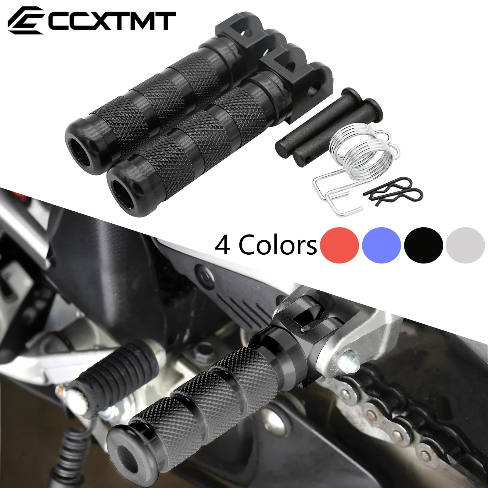 Motorcycle CNC Pedal Foot Pegs FootRest Footpegs For Honda CBR600RR CBR1000RR CBR 250R 300R 400R 500R For Yamaha Kawasaki Suzuki