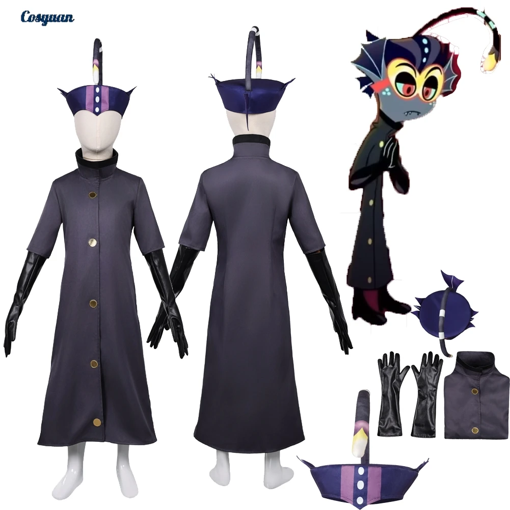 تلفزيون الجحيم نان تأثيري باكستر أفضل قبعة الملابس السوداء قفاز الاطفال للبنين حفلة تمويه هالوين زي كرنفال وتتسابق الدعاوى