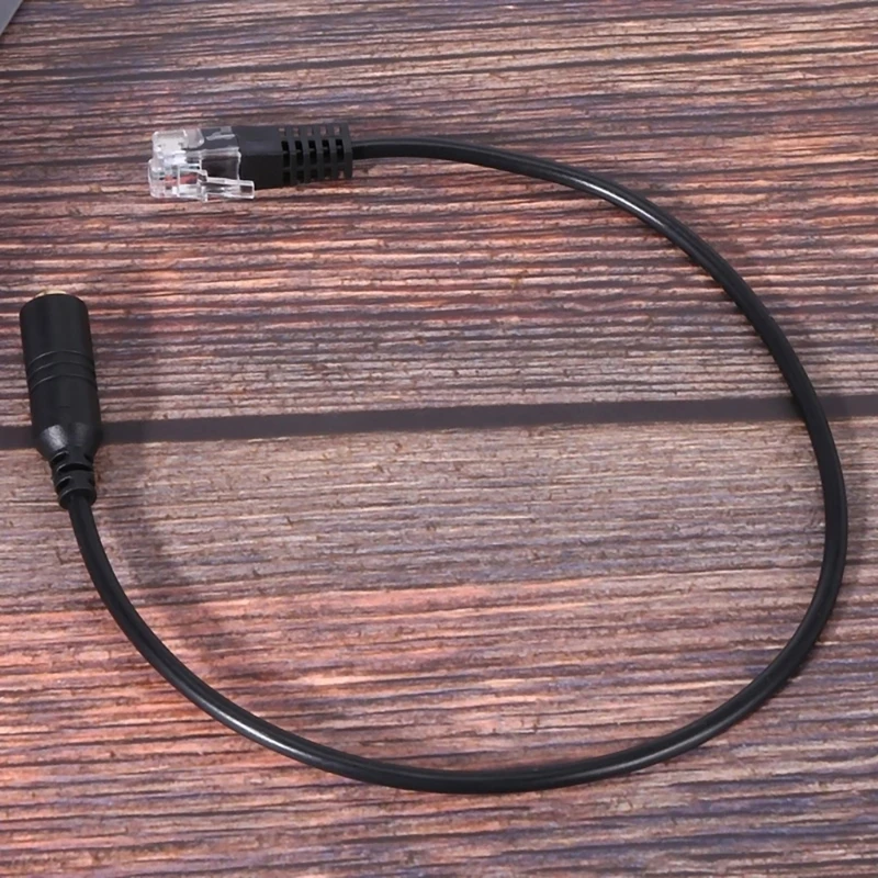 Y1UB 3,5-mm-Telefon-Headset-zu-RJ9-Adapterkabel. 3,55-mm-Kopfhörer-zu-RJ9-Telefonadapter