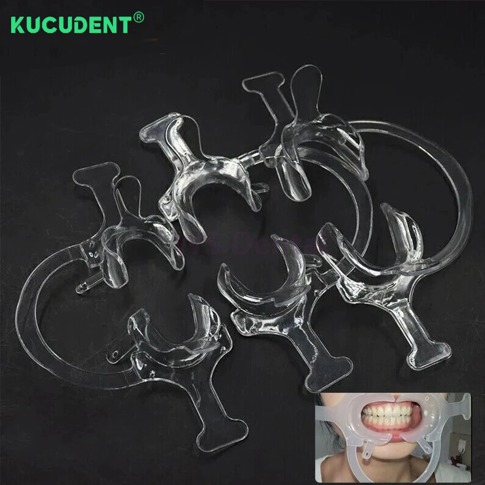 1 Pc ทันตกรรมจัดฟันเปิดปาก C ประเภทโปร่งใสฟัน Intraoral Lip Cheek Retractor พร้อมจับทันตกรรม Lab เครื่องมือ