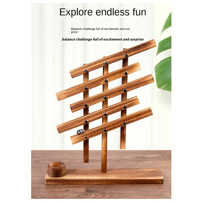 Ball Falling Toys, Balance Beam Toys, Wooden Balance Ball Falling Toys, Early Childhood Education Games