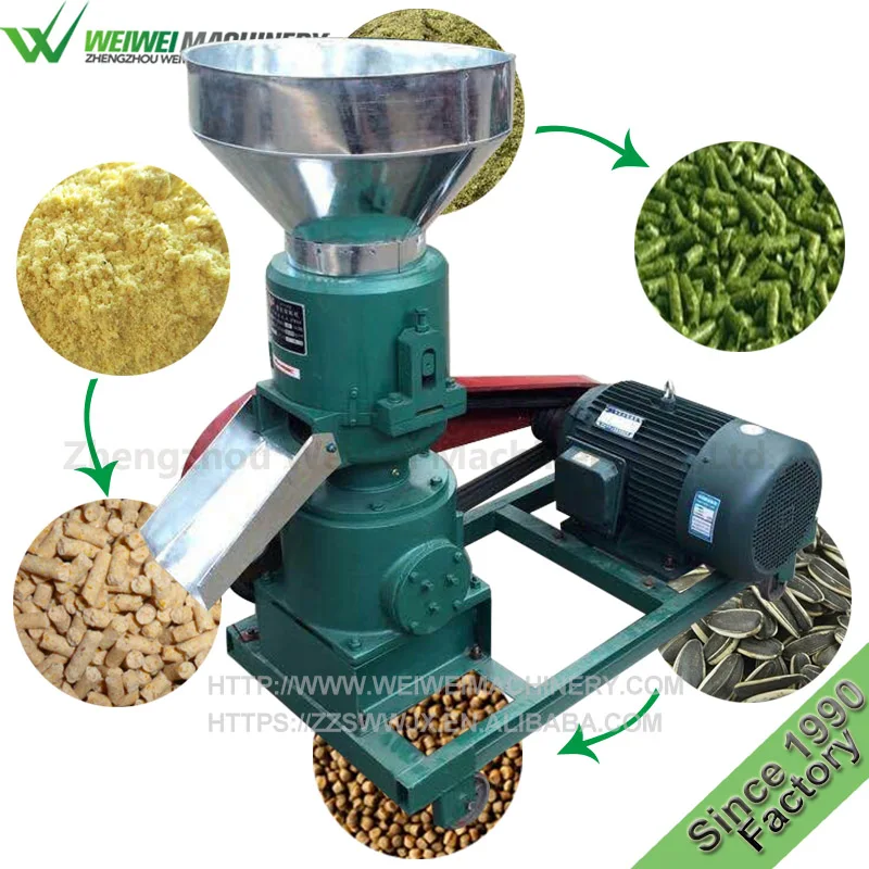 

9KLP-250 Емкость 300-500 килограммов Ременный привод для крупного рогатого скота, птицы, скота, кормов для рыбы, мельница для производства гранул, машина для продажи, Великобритания