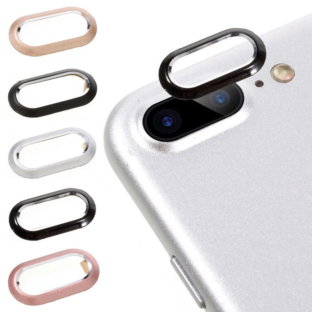 Metal Camera Guard Circle Lens Film Protector Case Bumper for iPhone 7 7Plus 8 8Plus X iPhoneX Anti-scratch Lens Protector Cover