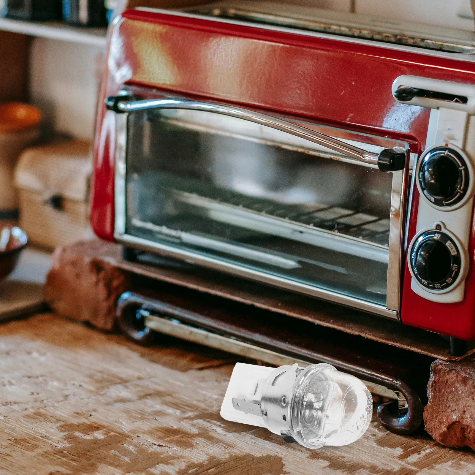 

Heat-Resistant Oven Lamp Socket E14 Ceramic Stable Design Durable Easy Clean High-Temperature Bulb Adapter Replacement