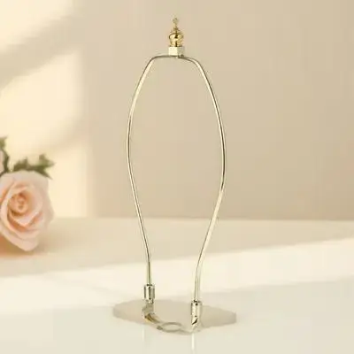 

Lampshade Horn Holder Metal Electroplated Anti-Rust Sturdy Bracket for Home Living Room Table Floor Lamp Shade Frame DIY