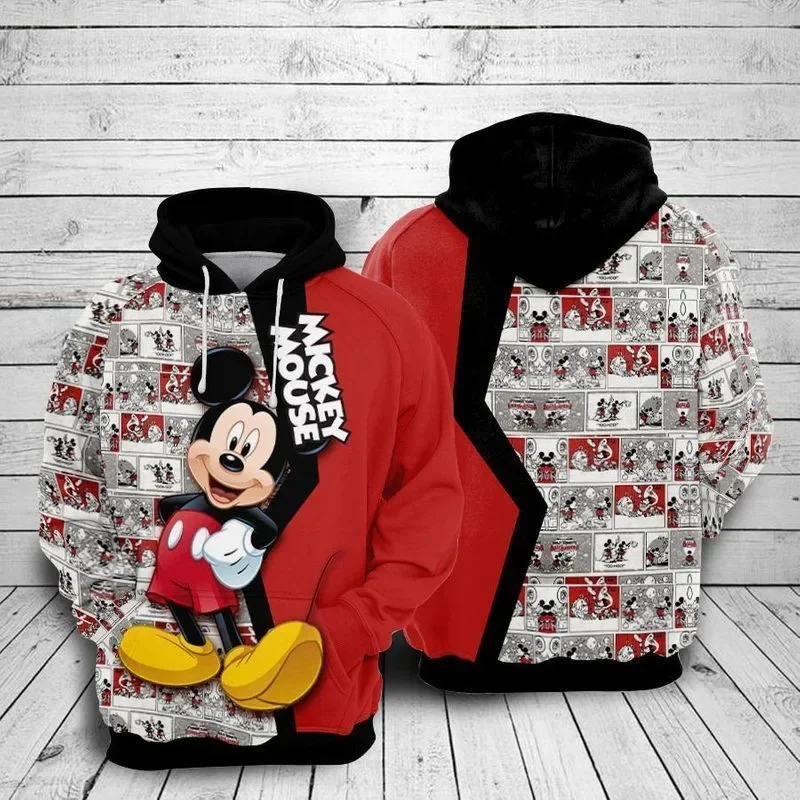 

Disney Mickey Mouse Hoodie Kids Sweatshirts Children Long Sleeve Tops Girls Clothing Hooded Baby Boy Clothes Men Women Tops