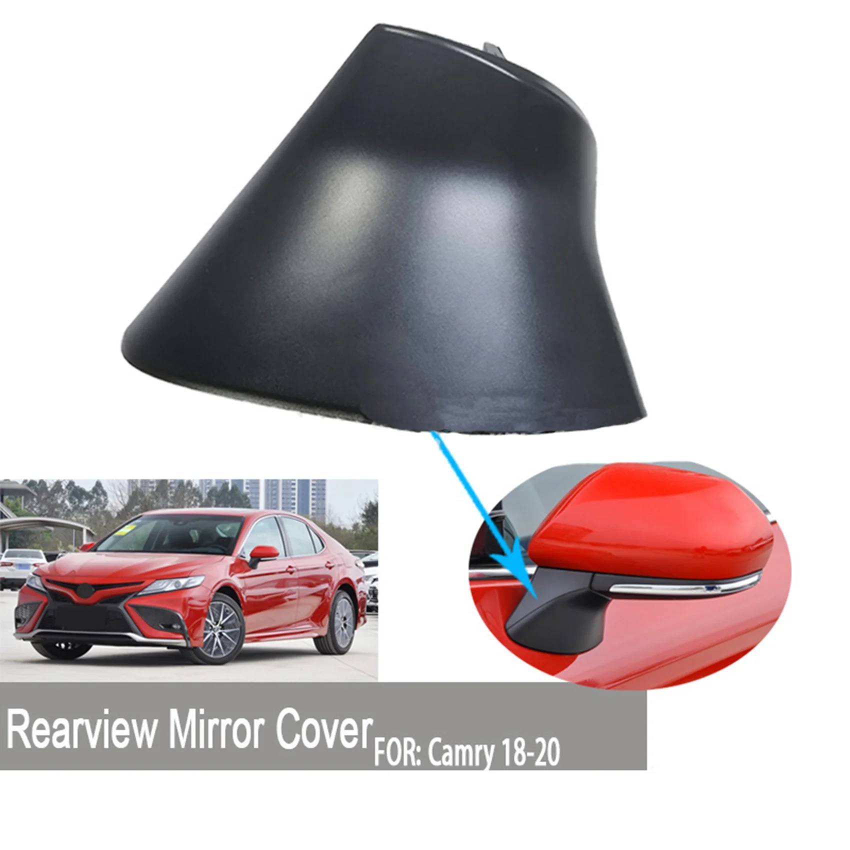 1 Pair for Toyota Camry 70 LE 2018-2022 Wing Mirror Base Trim Rearview Mirror Triangle Base Cover