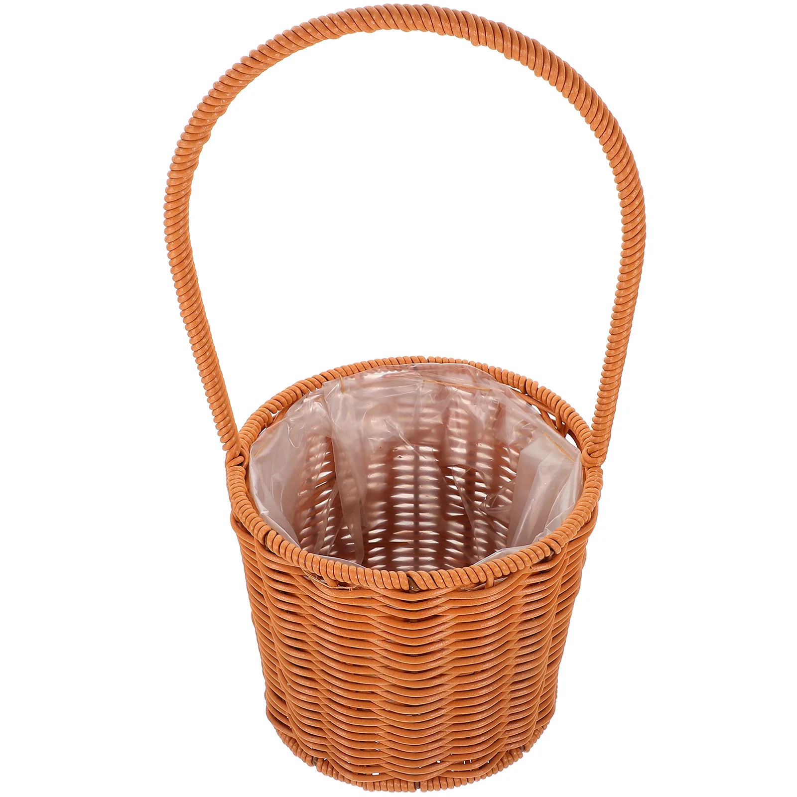 

Handheld Woven Portable Handheld Gift Basket Snack Fruit Storage Picnic Gift Basket Decorative Daily Supplies