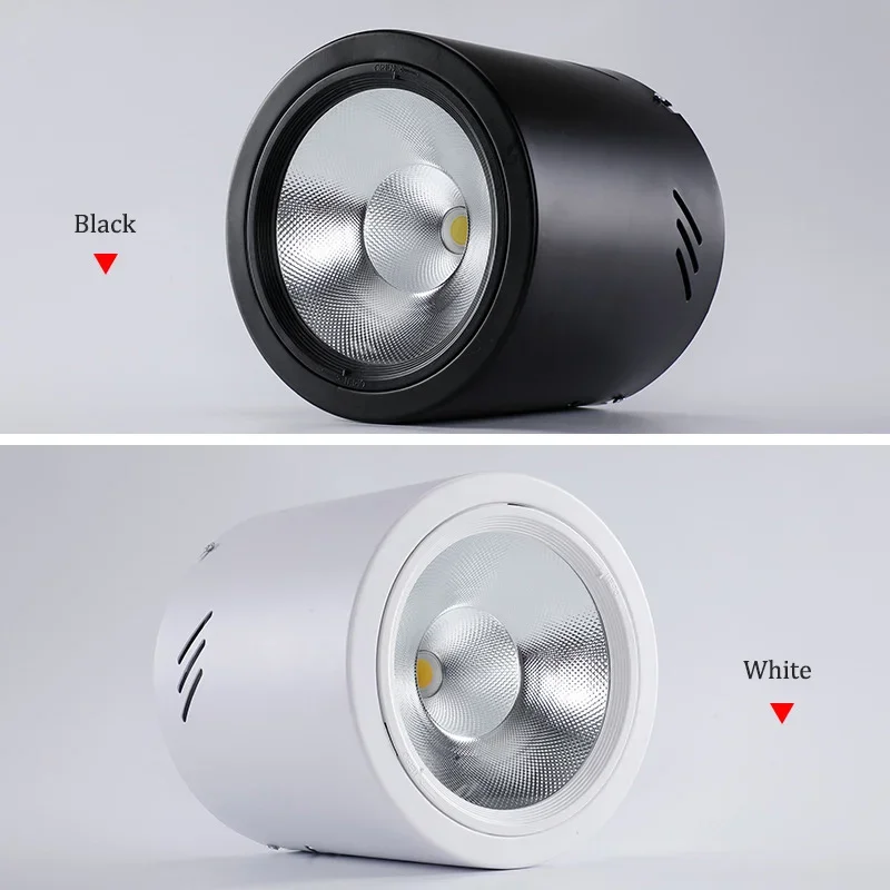 Led Downlight Oberfläche Scheinwerfer Montiert Bekleidungsgeschäft Gitter Deckenleuchte Runde Loch-freies Shop Hängen Linie Downlight