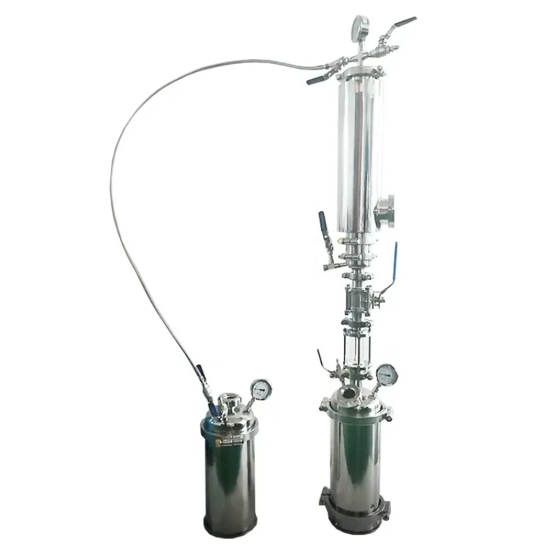 1lb True Dewax Bidirectional Closed Loop Extractor with Hemispherical Lid and Recovery Tank Splatter Platter