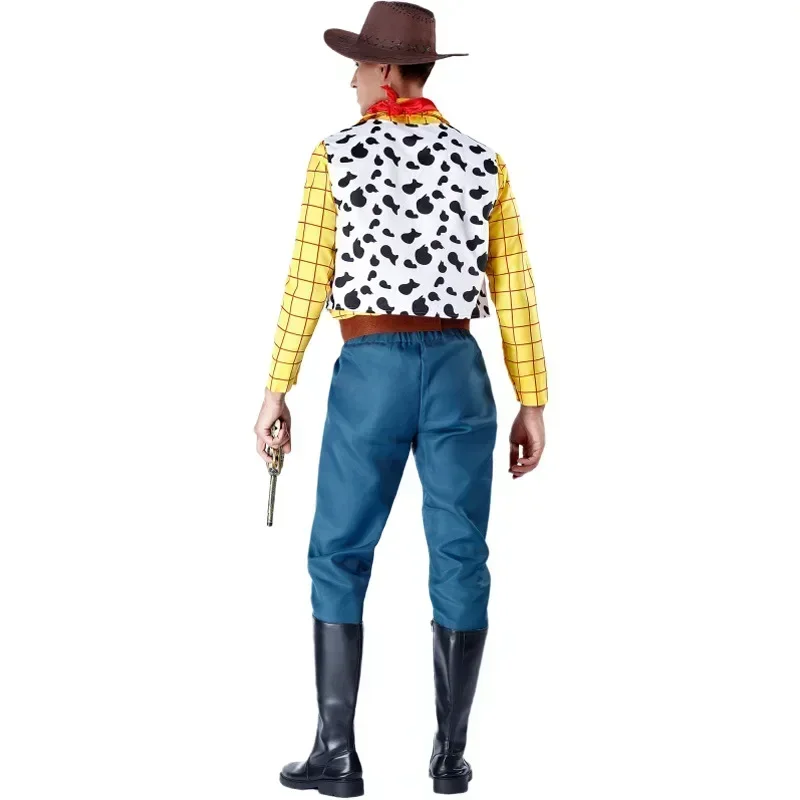 Cosplay Story Woody Costume Sets Cowboy Christmas Unisex Sheriff's Halloween Carnival Dress Up Party Toy Stage Performance view 3