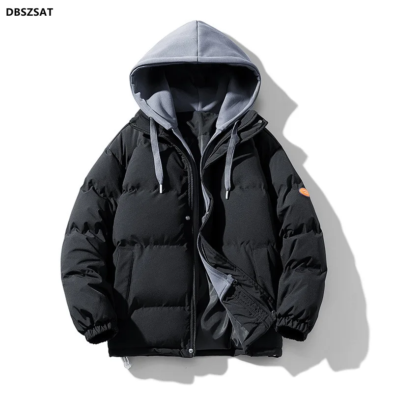 Fashion Hooded Short Parkas Women's Winter Oversize Jacket Down Cotton Padded Coat Female Loose Casual Overcoat